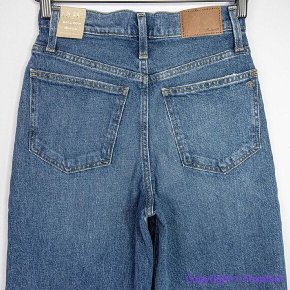NEW‎ Madewell Balloon Jeans in Ellisboro Wash, 24 - Picture 8 of 15